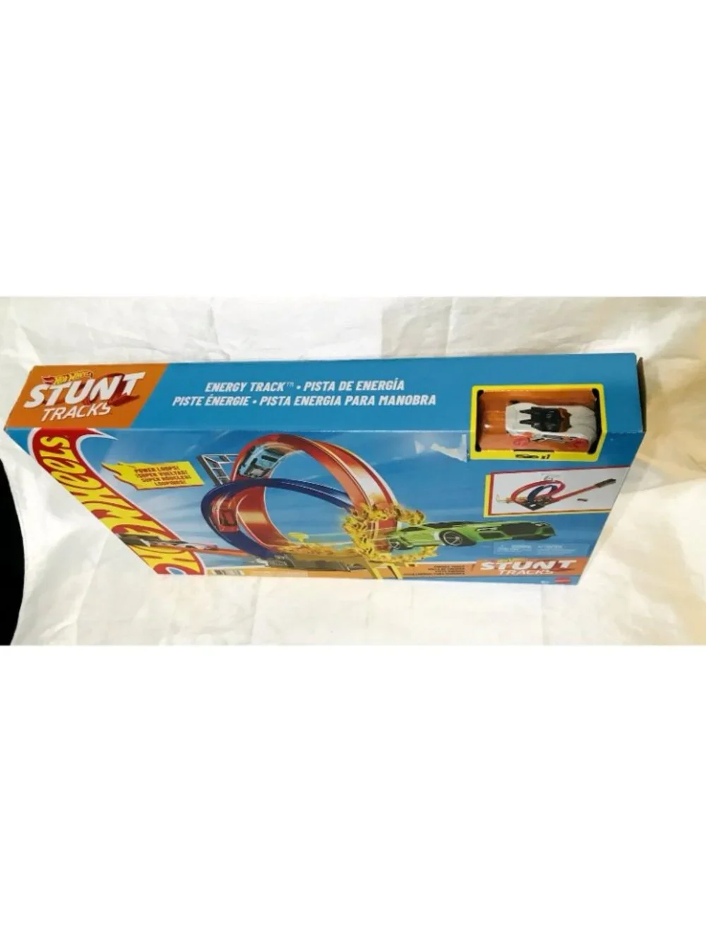 Hot Wheels Stunt Tracks Energy Track Loop Playset Mattel w Car NEW